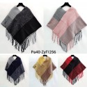 Poncho bordure en fausse fourrure Sb3802