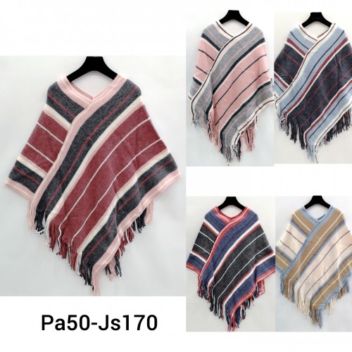 Poncho bord lurex