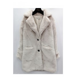 Manteau en fausse fourrure femme