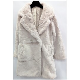 Manteau en fausse fourrure femme