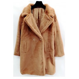 Manteau en fausse fourrure femme