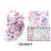 echarpe impression fleur DD879