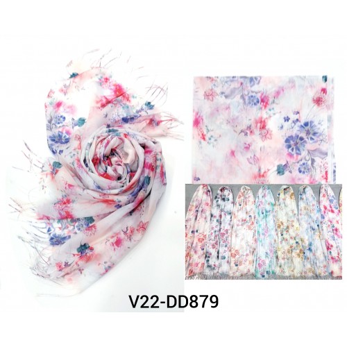 echarpe impression fleur DD879