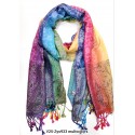 Echarpe multicolore