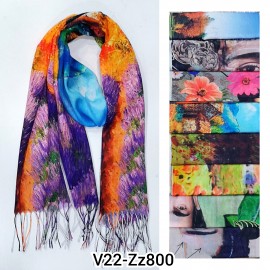 echarpe impression peinture ZZ-800