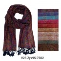 écharpe dessin cachemire V25 Zys95 7502