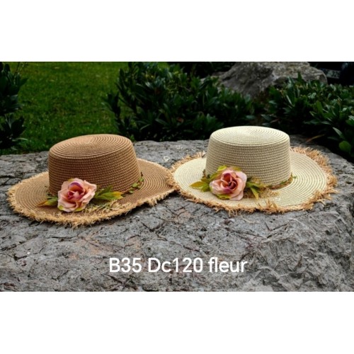 Chapeau ruban multicolors DC120 fleur