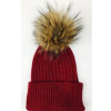Bonnet brillonpompon fourrure