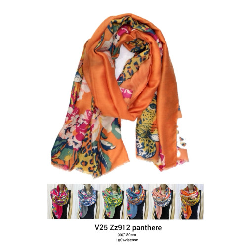 echarpe dessin carreau  V25 ZZ912 pant