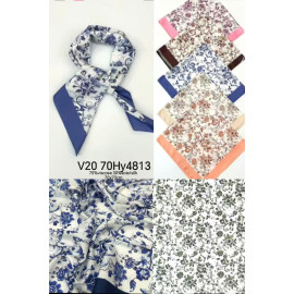 carré satin 70x70cm Hy4813 fleur