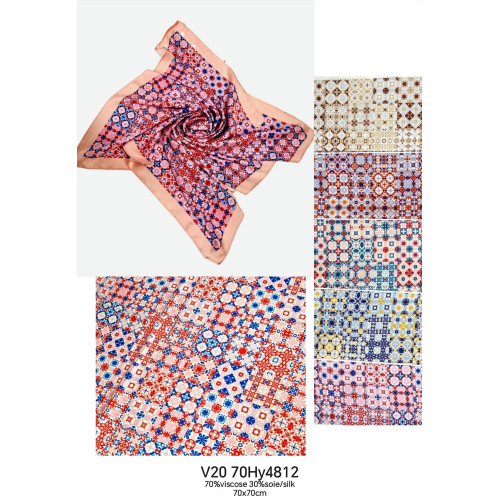 carré satin 70x70cm Hy4812