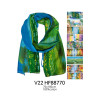 echarpe motif paysage peinture HF88770