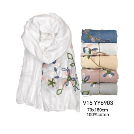 echarpe brodé V15 YY6903